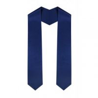 Галстук накидка прямой к мантии темно синий